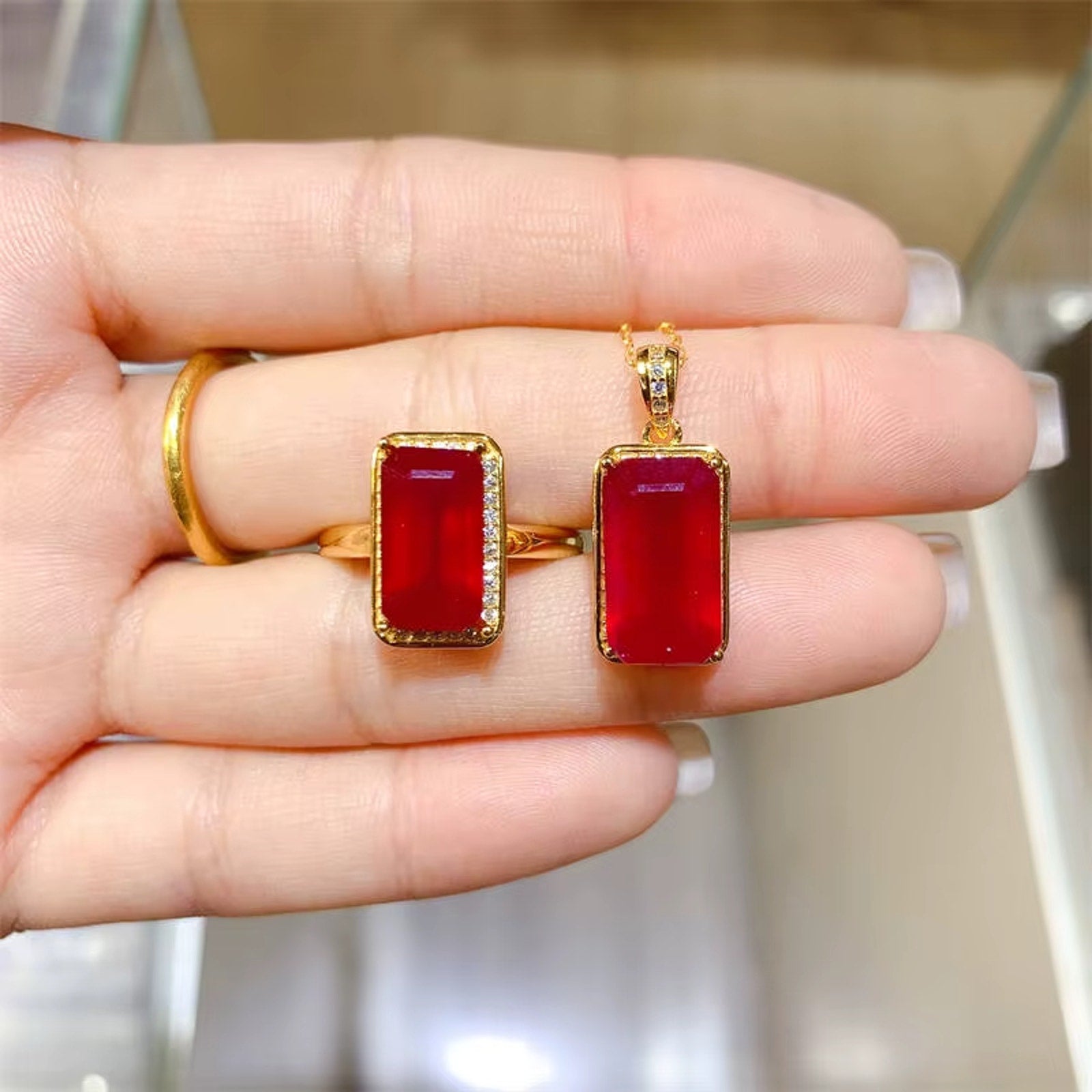 Ruby Jewelry Set, Ruby Earrings, Ruby Necklace, Ruby Pendant, Matching Ruby Earrings and Necklace, Ruby Ring, Ruby Band Ring, Natural Ruby, Natural Ruby Ring, Sterling Silver Ruby Ring, Ruby Ring 925 Sterling Silver, Natural Ruby Rings, Ruby Ring For Women, Ruby Engagement Ring, Burma Ruby, Mozambique Ruby, Myanmar Ruby, Mined Ruby, Genuine Ruby, July Birthstone Ruby, Ruby Jewelry, Natural Ruby Jewelry, Ruby Jewelry For Women, Women’s Ruby Ring’s, Burma Ruby Ring, Jewelry Set, Emerald Cut Ruby Ring