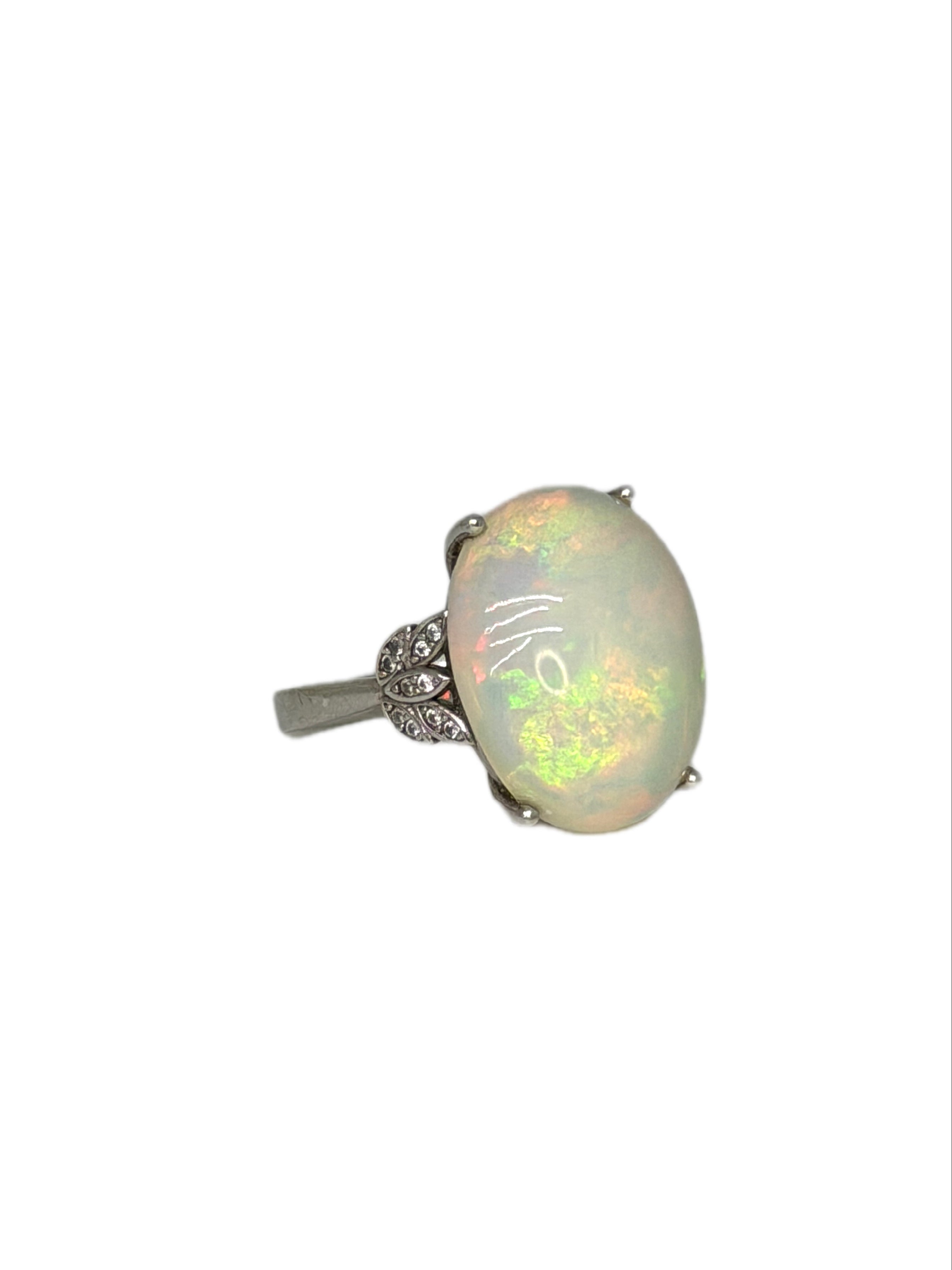 Custom Large Australian Fire Opal Ring or Pendant