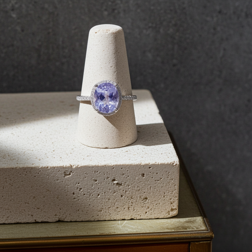 10 Carat Lavender Amethyst Gemstone Ring