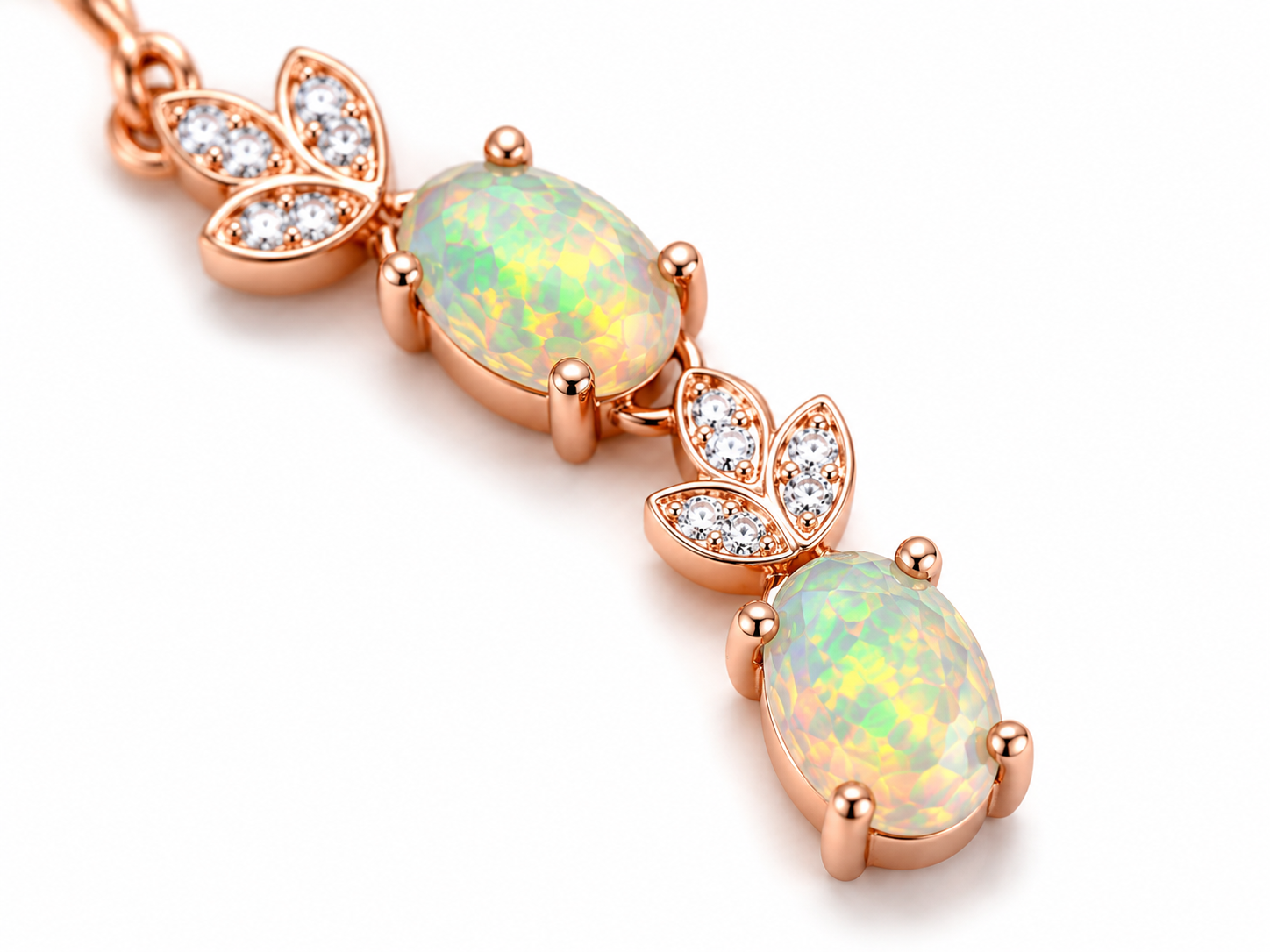 Natural Fire Opal Dangle Earrings, Colorful Fire Opal Earrings 4x6mm Sterling