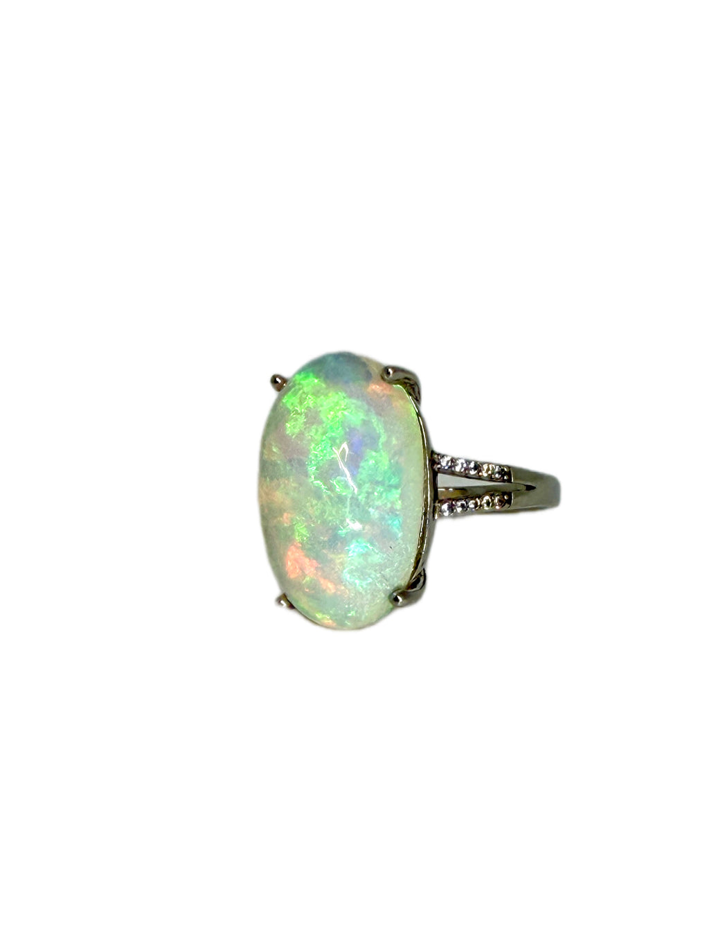 Custom Large Australian Fire Opal Ring or Pendant