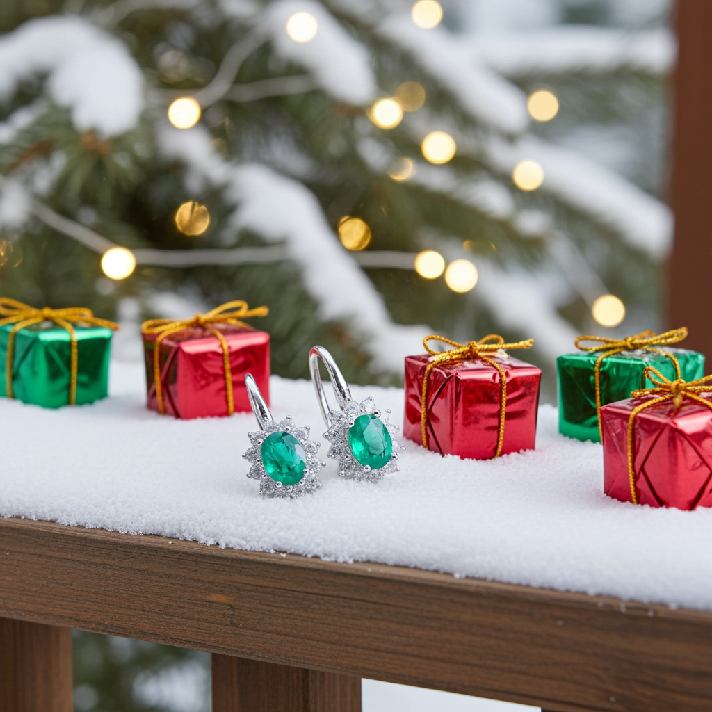 Natural Emerald Dangle Earrings 4x5mm, Emerald Earrings 925 Sterling Silver