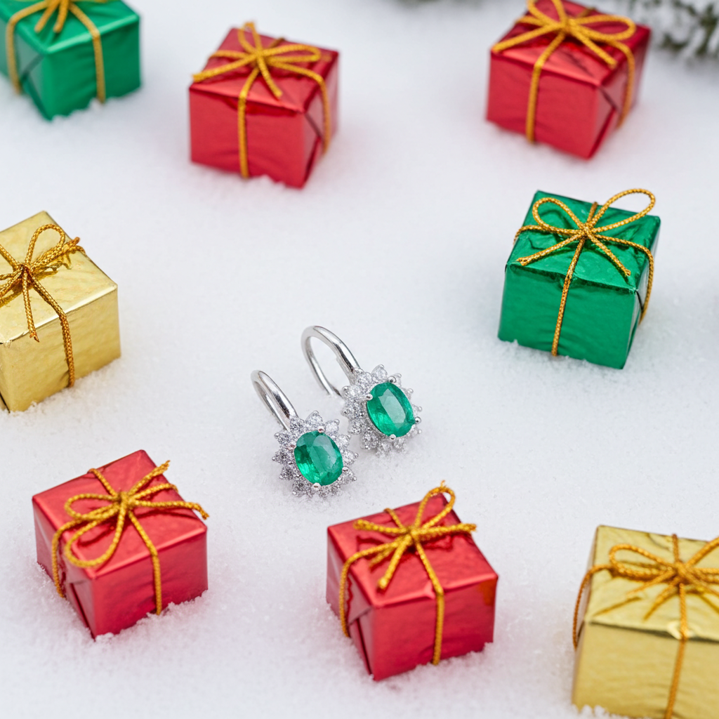 Natural Emerald Dangle Earrings 4x5mm, Emerald Earrings 925 Sterling Silver