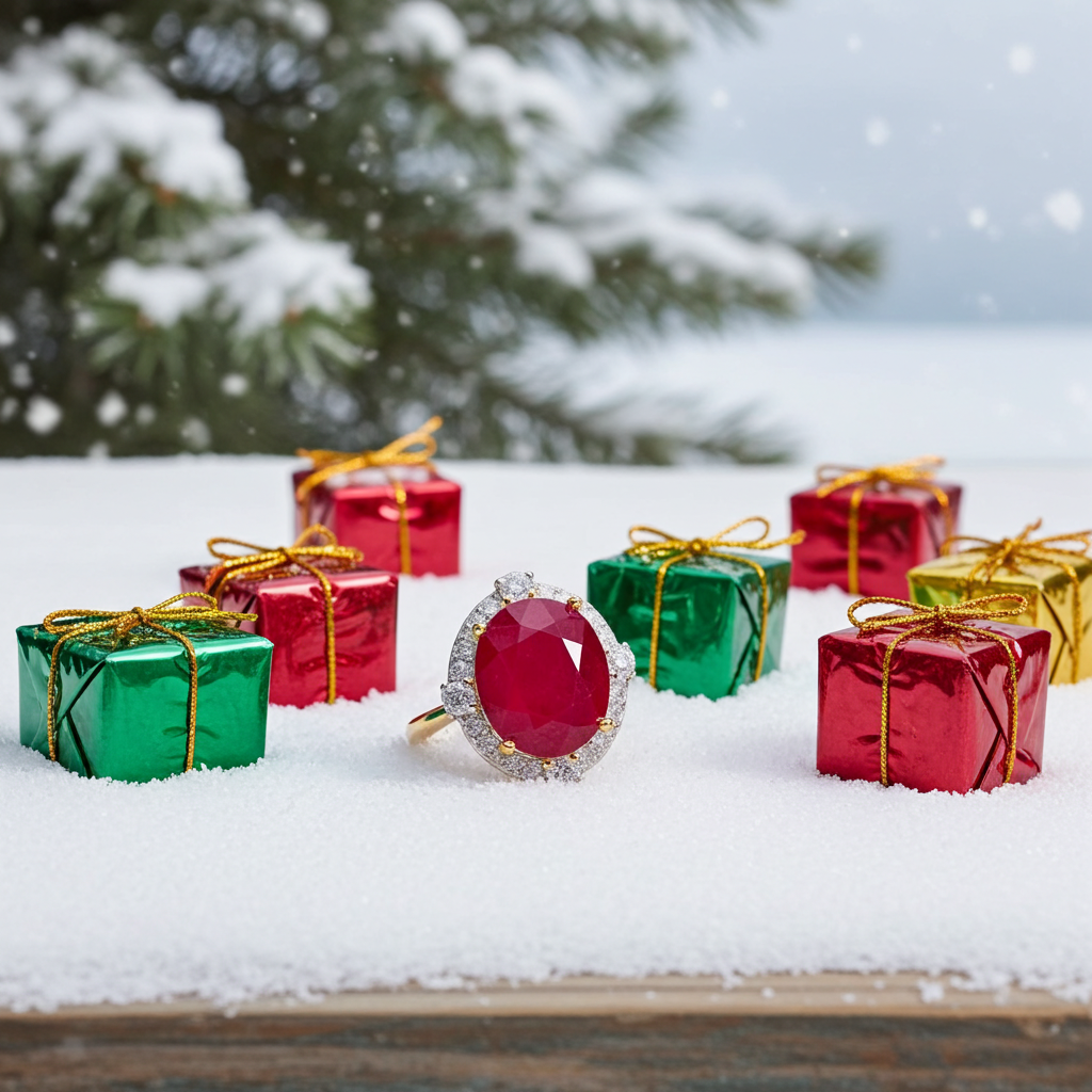 Large 8x10mm Natural Burma Ruby Ring, Ruby Cocktail Ring, Natural Ruby Ring