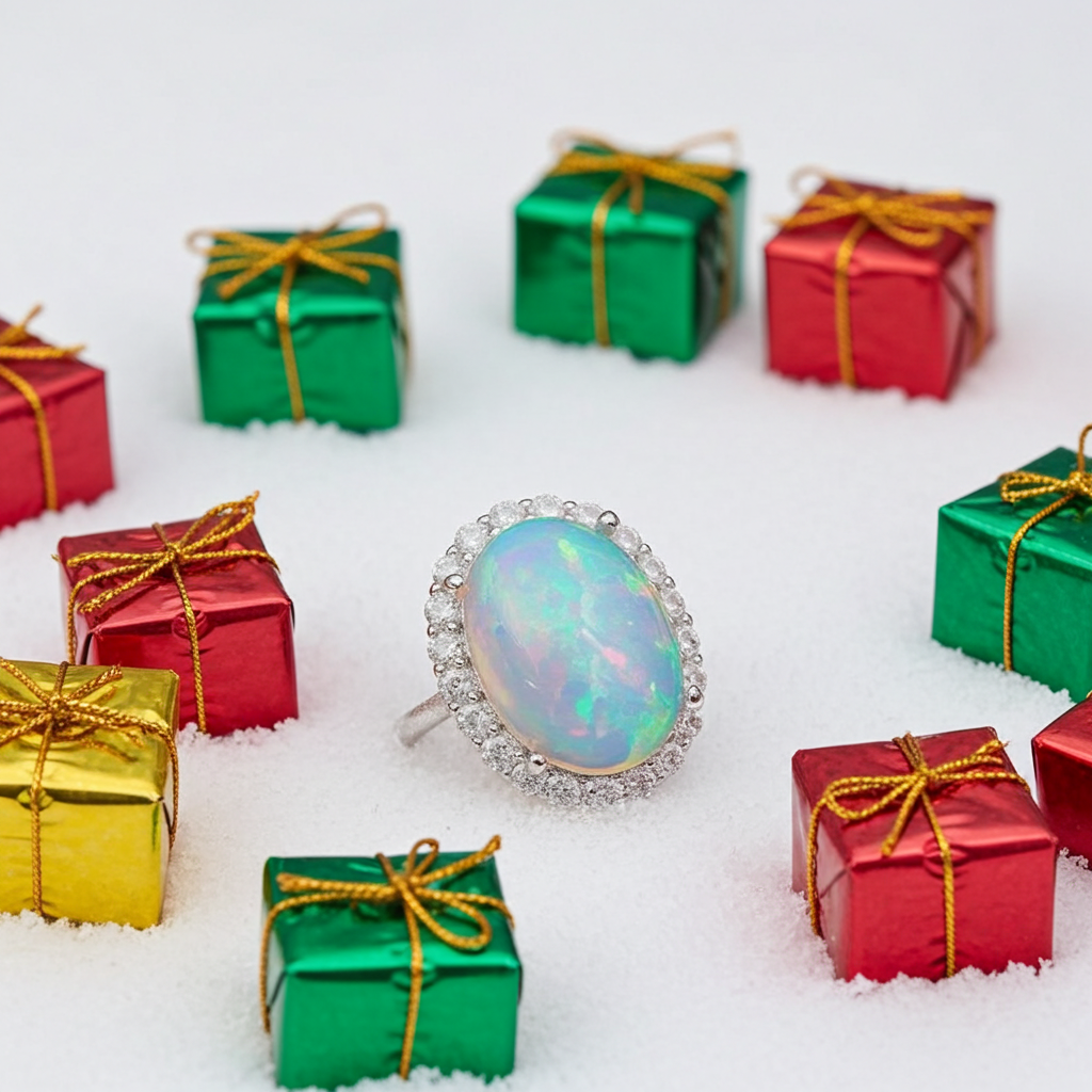 Large Fire Opal Cocktail Ring, Natural Fire Opal Ring 10x14mm, Large Opal Ring