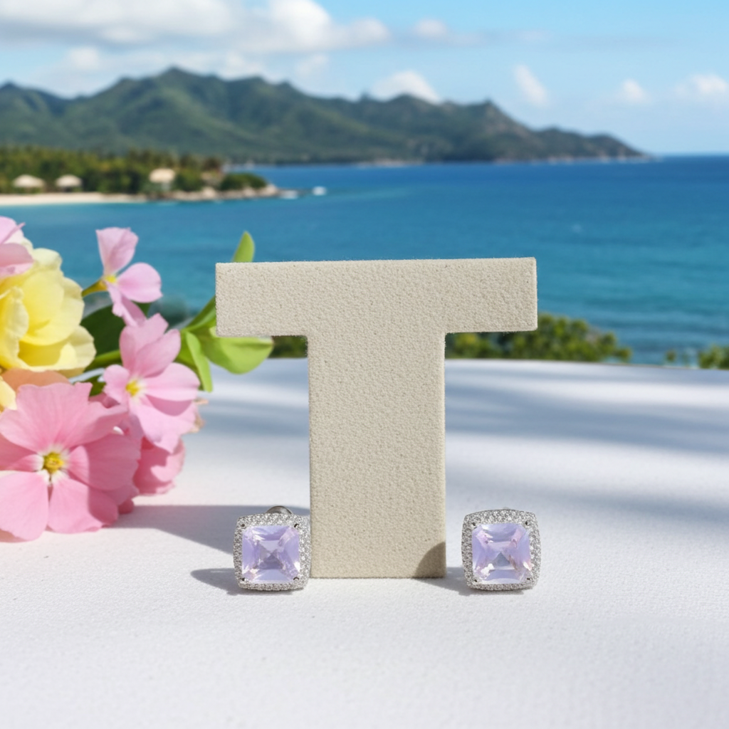 Lavender Amethyst Jewelry Set, Full Gemstone Jewelry Set