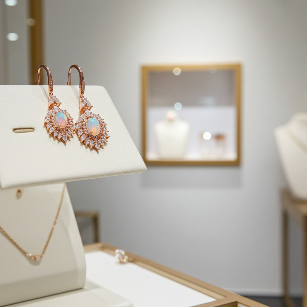 Natural Fire Opal Statement Earrings 6x8mm 925 Sterling Silver