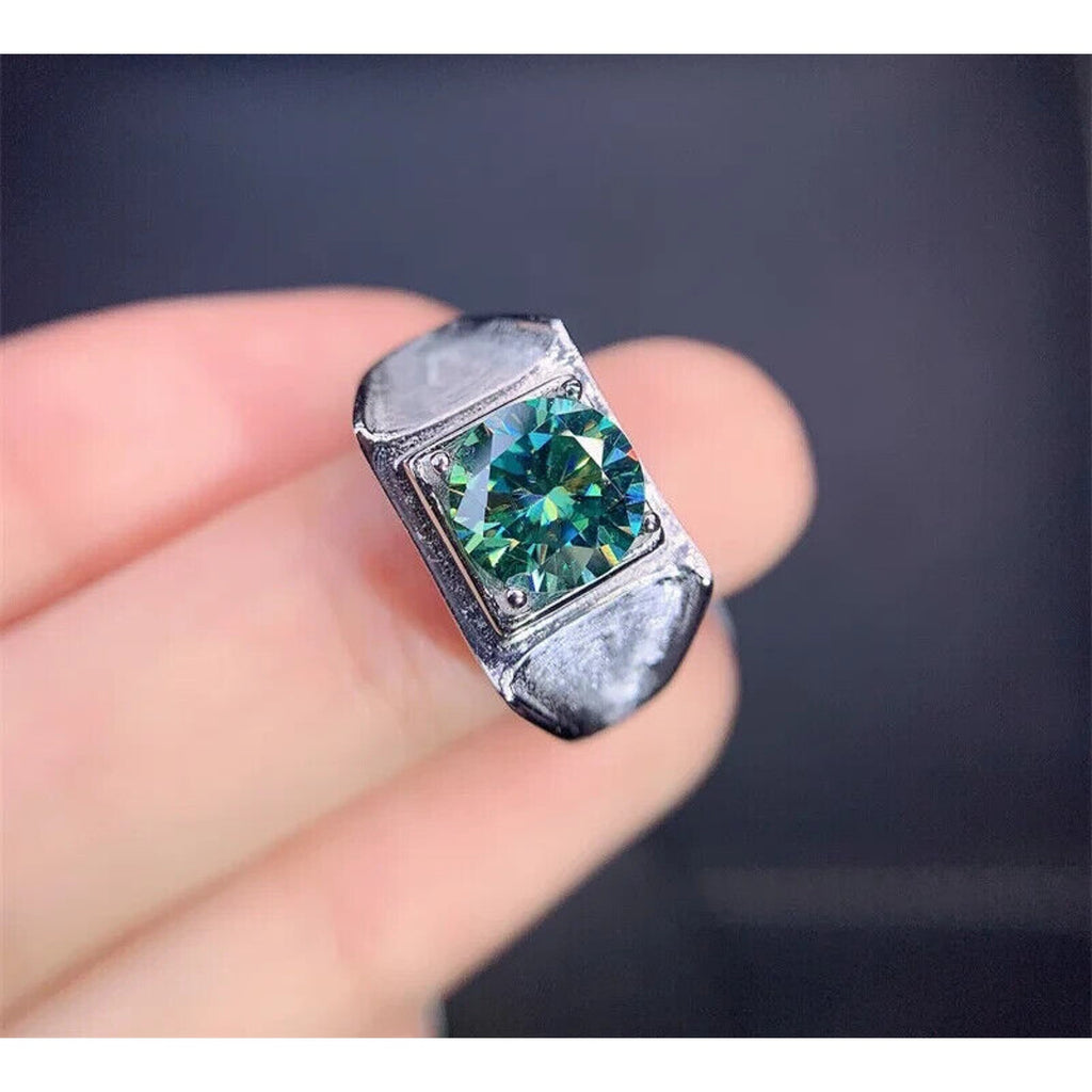 Men's Green Moissanite Ring's, Men's Moissanite Rings, Moissanite, Green Moissanite Ring, 2 Carat Moissanite RIng, Moissanite Ring, Moissanite, VVS1 Miossanite, Gray Moissanite, White Moissanite, Solitaire Moissanite Ring, Round Brilliant Cut Moissanite Ring, Moissanite Ring, Round Brilliant Cut, 5 Carat Moissanite Ring, Moissanite Jewelry