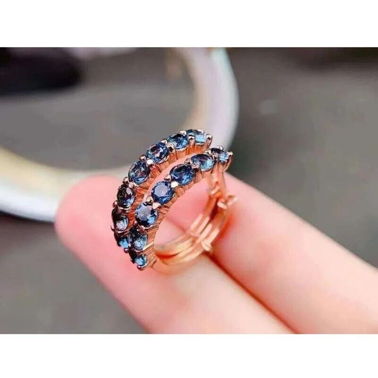 London Blue Topaz Gemstone Hoop Earrings, Natural London Blue Topaz Hoops, London Blue Topaz Hoop Earrings, Gemstone Hoop Earrings, Blue Gemstone Hoop Earrings,  London Blue Topaz Earrings, Women's London Blue Topaz Earrings, London Blue Topaz Jewelry, Natural London Blue Topaz Gemstone Jewelry, Women's London Blue Topaz Earrings, London Blue Topaz, London Blue Topaz Earrings, London Blue Topaz Earrings, Women's London Blue Topaz Jewelry, Sterling Silver London Blue Topaz Jewelry, December Birthstone