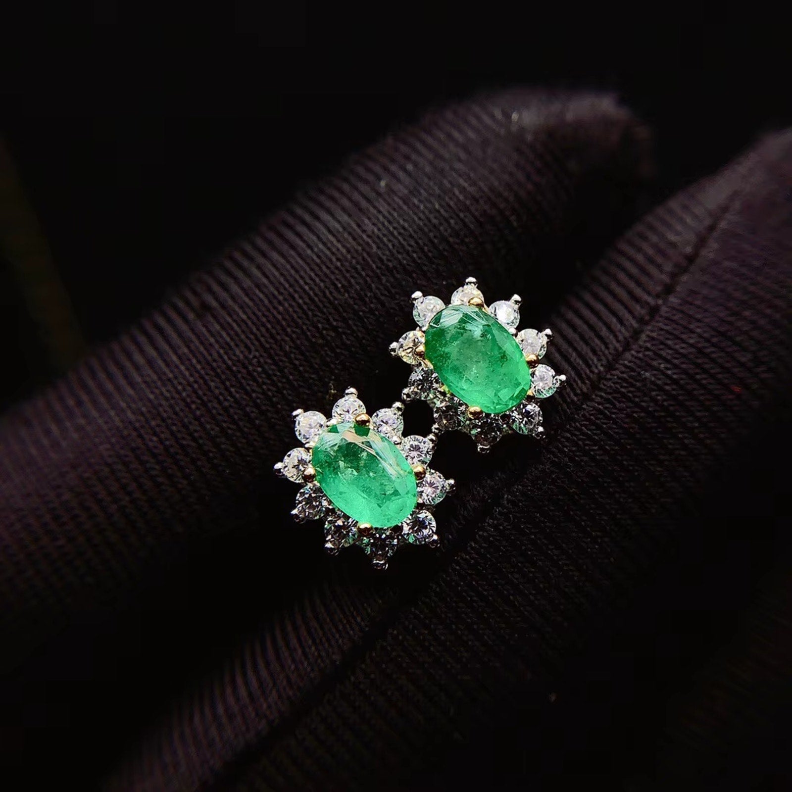 Natural Emerald Earrings, Emerald Earrings, Emerald Stud Earrings, 925 Sterling Silver, Natural Emeralds, Natural Emerald, Sterling Silver Emerald Earrings, Oval Cut Emerald Stud Earrings, Emerald Stud Earrings 925 Sterling Silver, 925 Sterling Silver Emerald Earrings, Natural Emerald Studs, Emerald Studs, Emerald Stud Earrings, Emerald Earrings For Women, Anniversary Gift, May Birthstone Emerald, Emerald Jewelry, Colombian Emerald, Mined Emerald, Genuine Emerald, Emerald with Certificate, Emerald Meaning