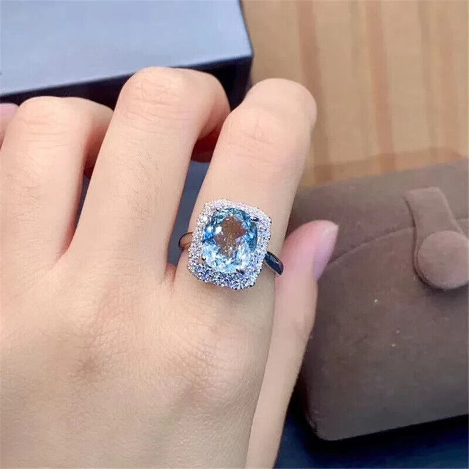 Aquamarine Gemstone Ring, Natural Oval Cut Aquamarine Statement Ring, Aquamarine Statement Ring, Natural Aquamarine Gemstone Ring For Women, Aquamarine Ring, Aquamarine Ring's For Women, Natural Aquamarine, VVS1 Aquamarine, Sterling Silver Aquamarine Jewelry, Silver Aquamarine Ring, Gold Aquamarine Ring, Rose Gold Aquamarine Ring, Women's Aquamarine Jewelry, Genuine Aquamarine, March Birthstone Aquamarine, Aquamarine Spiritual Properties, Aquamarine Gemstone Meaning, Aquamarine Gemstone Jewelry, Aquamarine