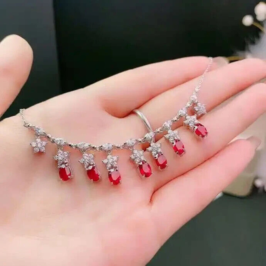 Ruby Necklace, Natural Ruby Necklace, 25 Sterling Silver, Sterling Silver Ruby Necklace, Natural Ruby Pendant Necklace, Dainty Ruby Necklace, Dainty Ruby Jewelry, Natural Ruby Jewelry, Sterling Silver Ruby Jewelry, Ruby Jewelry For Women, Women's Ruby Necklace, Ruby Necklace, Ruby Choker Necklace, Natural Ruby Chain Necklace, Ruby Choker Necklace, Ruby Pendant Necklace