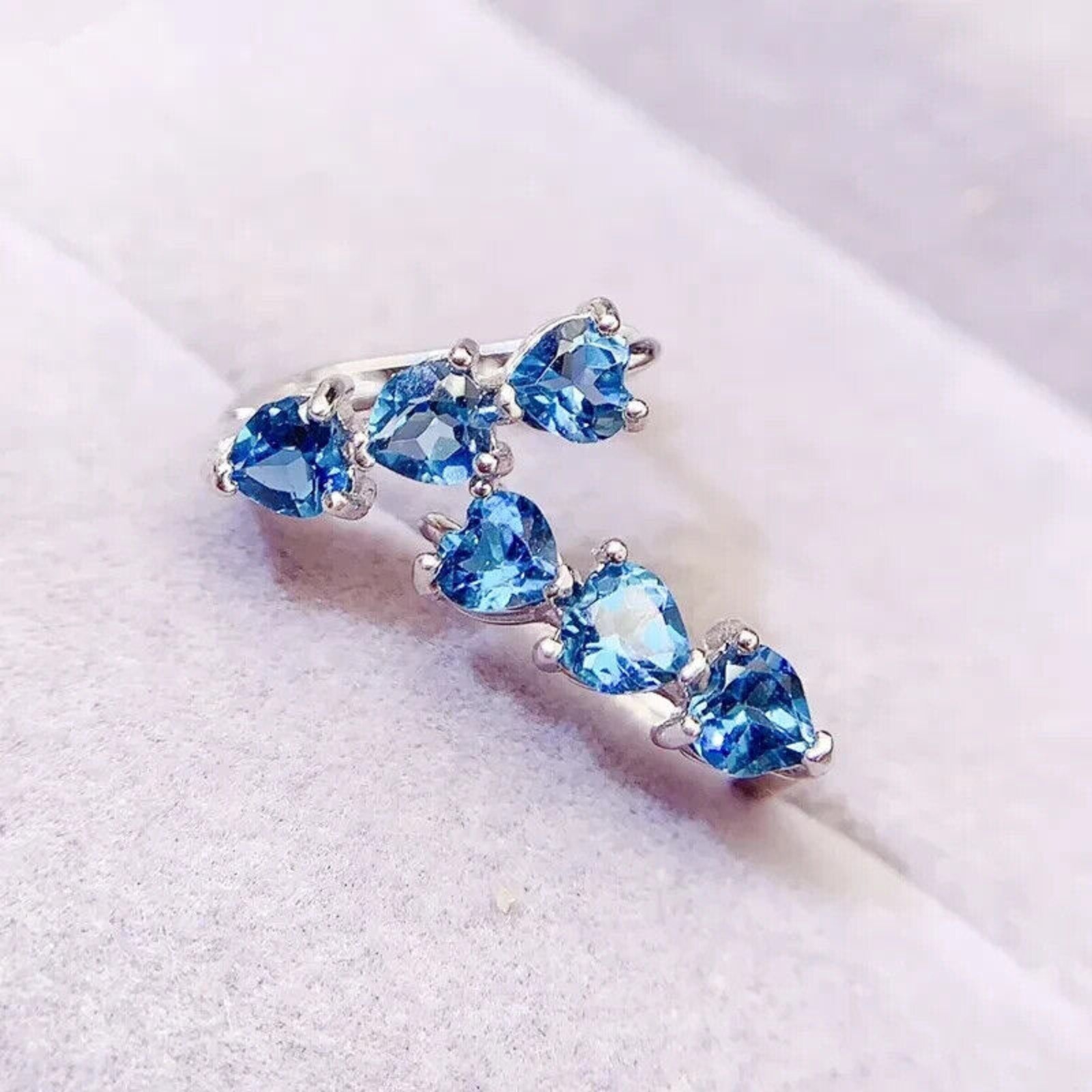 London Blue Topaz Clip Earrings, Women's London Blue Topaz Jewelry,  London Blue Topaz Earrings, Women's London Blue Topaz Earrings, London Blue Topaz Jewelry, Natural London Blue Topaz Gemstone Jewelry, Women's London Blue Topaz Earrings, London Blue Topaz, London Blue Topaz Earrings, London Blue Topaz Earrings, Women's London Blue Topaz Jewelry, Sterling Silver London Blue Topaz Jewelry, December Birthstone London Blue Topaz