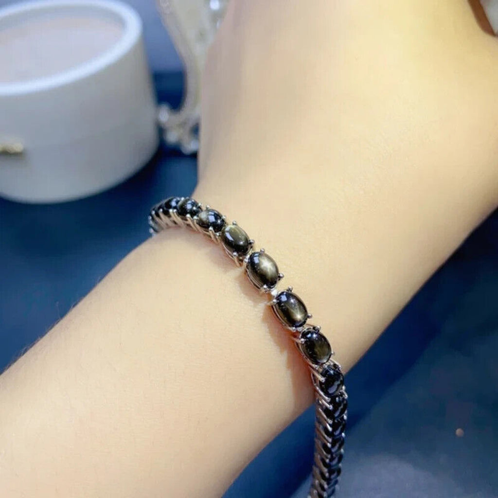 Star Sapphire Bracelet, Star Sapphire Tennis Bracelet, Star Light Sapphire