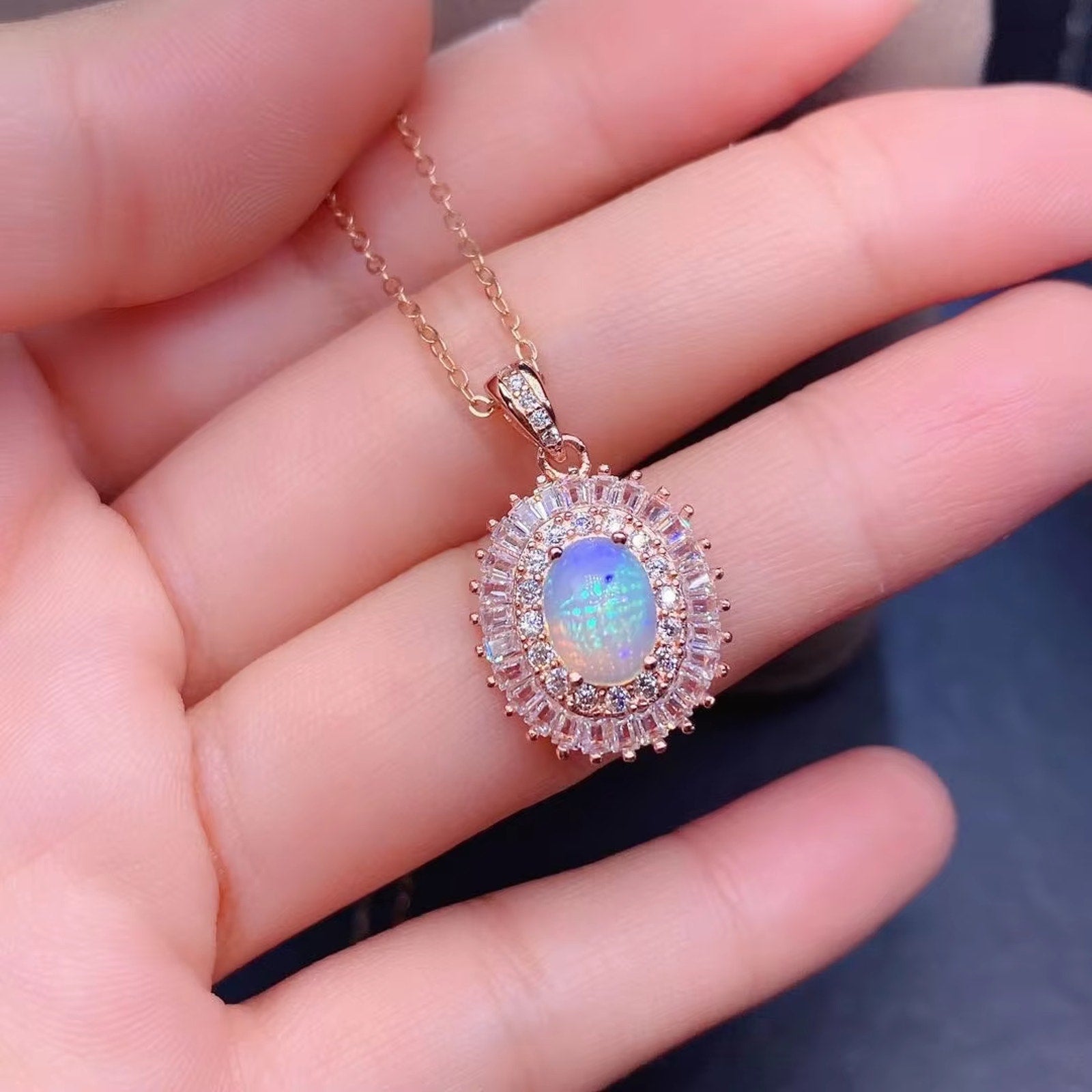 Fire Opal Jewelry Set, Natural Fire Opal Necklace, Ring, and Earrings, Fire Opal