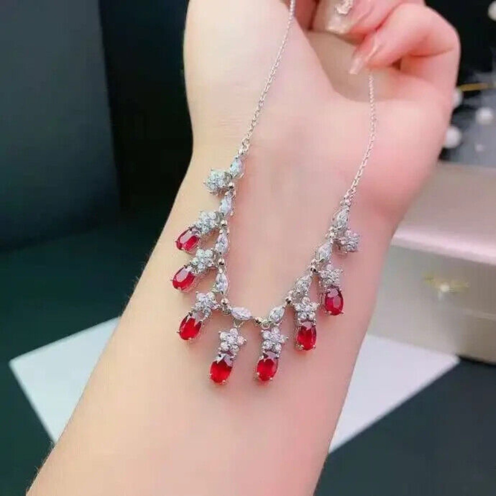 Ruby Necklace, Natural Ruby Necklace, 25 Sterling Silver, Sterling Silver Ruby Necklace, Natural Ruby Pendant Necklace, Dainty Ruby Necklace, Dainty Ruby Jewelry, Natural Ruby Jewelry, Sterling Silver Ruby Jewelry, Ruby Jewelry For Women, Women's Ruby Necklace, Ruby Necklace, Ruby Choker Necklace, Natural Ruby Chain Necklace, Ruby Choker Necklace, Ruby Pendant Necklace