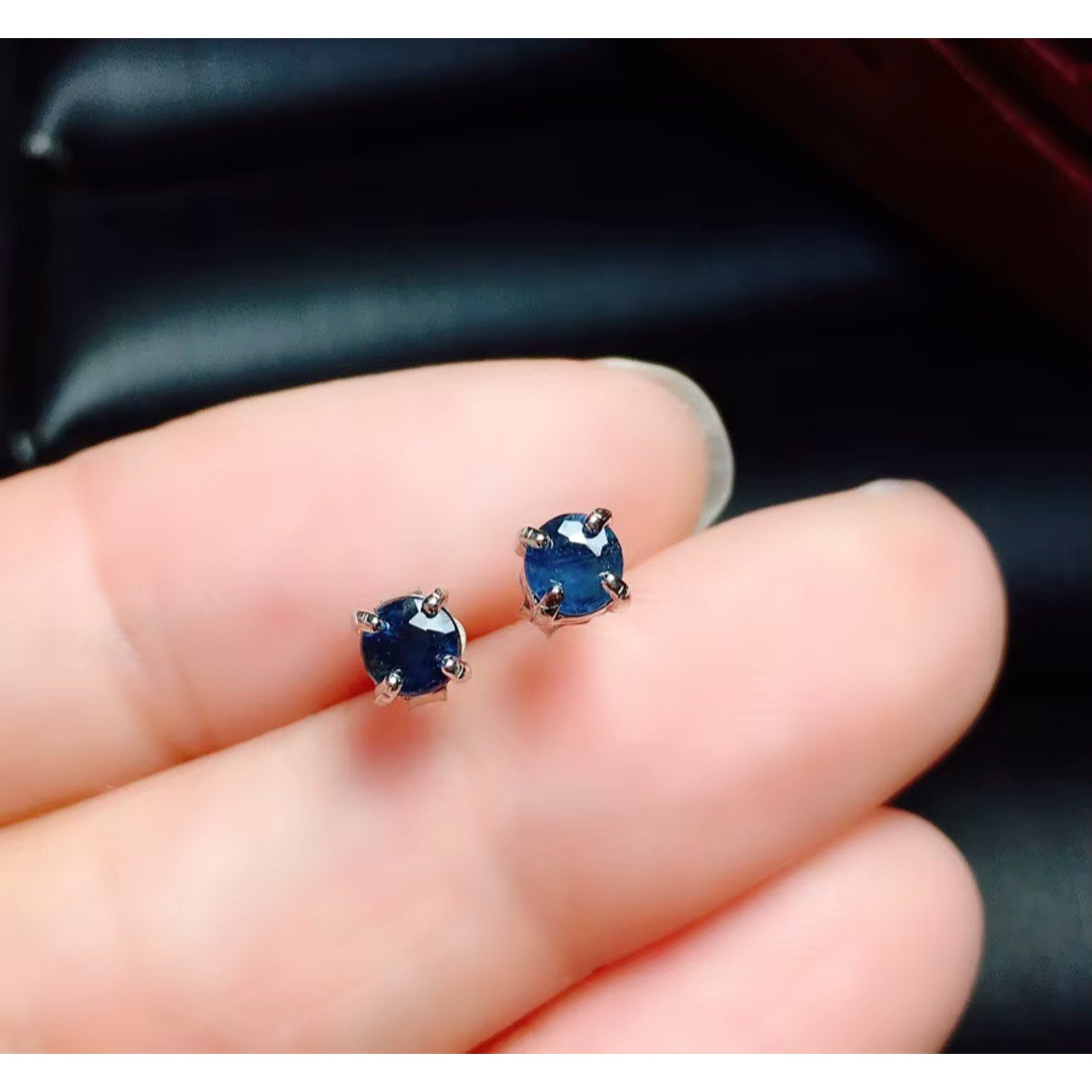 Small Sapphire, Sapphire Earrings, Natural Sapphire Stud Earrings, Sapphire Stud Earrings, Sterling Silver Sapphire Earrings, Sapphire, Natural Sapphire Earrings, 925 Sterling Silver, Blue Sapphire Earrings, Natural Blue Sapphire Earrings, Natural Blue Sapphire, Blue Sapphire, Bright Blue Sapphire, 925 Sterling Silver, Sapphire Earrings, Dainty, Dainty Stud Earrings, Dainty Sapphire Earrings, Women’s Sapphire Earrings, Anniversary Gift Sapphire, Sapphire September Birthstone, September Birthstone Sapphire