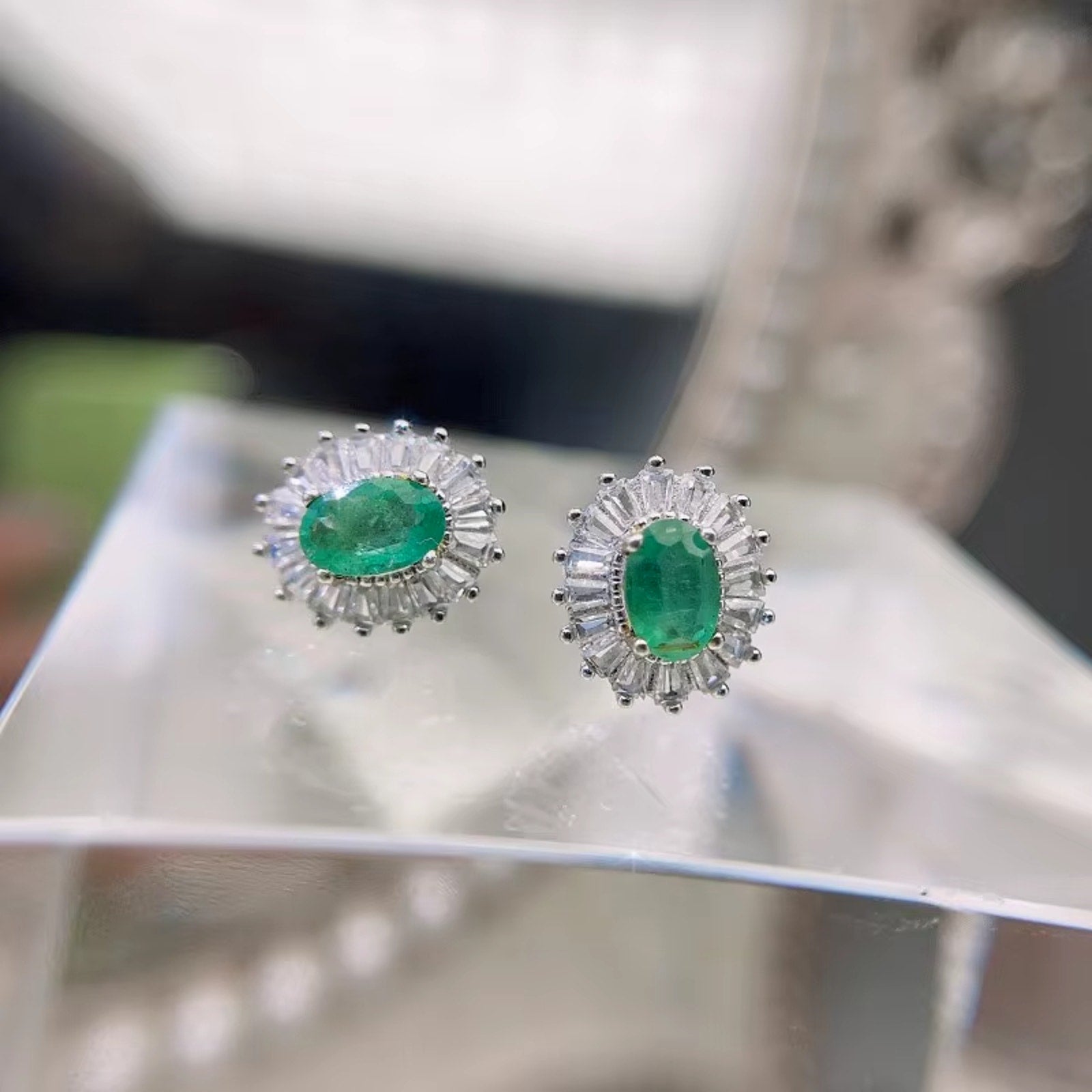 Natural Emerald Earrings, Emerald Earrings, Emerald Stud Earrings, 925 Sterling Silver, Natural Emeralds, Natural Emerald, Sterling Silver Emerald Earrings, Oval Cut Emerald Stud Earrings, Emerald Stud Earrings 925 Sterling Silver, 925 Sterling Silver Emerald Earrings, Natural Emerald Studs, Emerald Studs, Emerald Stud Earrings, Emerald Earrings For Women, Anniversary Gift, May Birthstone Emerald, Emerald Jewelry, Colombian Emerald, Mined Emerald, Genuine Emerald, Emerald with Certificate, Emerald Meaning