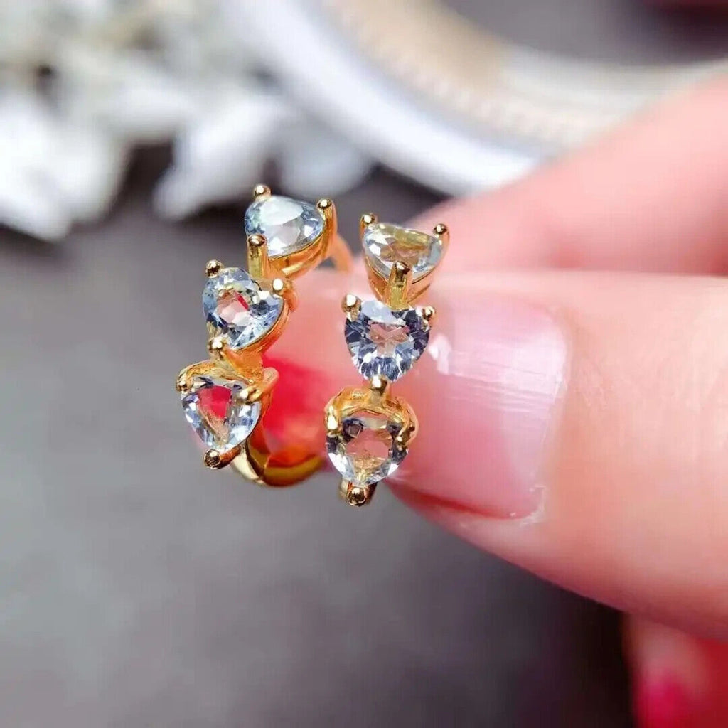 Aquamarine Heart Hoop Earrings, Natural Aquamarine Earrings For Women, Aquamarine Gemstone Heart Earrings, Natural Aquamarine Earrings,Natural Aquamarine Hoop Earrings, Natural Aquamarine Gemstone Jewelry, Natural Aquamarine, VVS Grade Aquamarine, Women's Aquamarine Jewelry, Natural Aquamarine Jewelry, Rose Gold Aquamarine Earrings, Sterling Silver Aquamarine Earrings, Women's Aquamarine Jewelry, Aquamarine Earrings, March Birthstone Aquamarine, Aquamarine Spiritual Properties, Aquamarine Gemstone Meaning