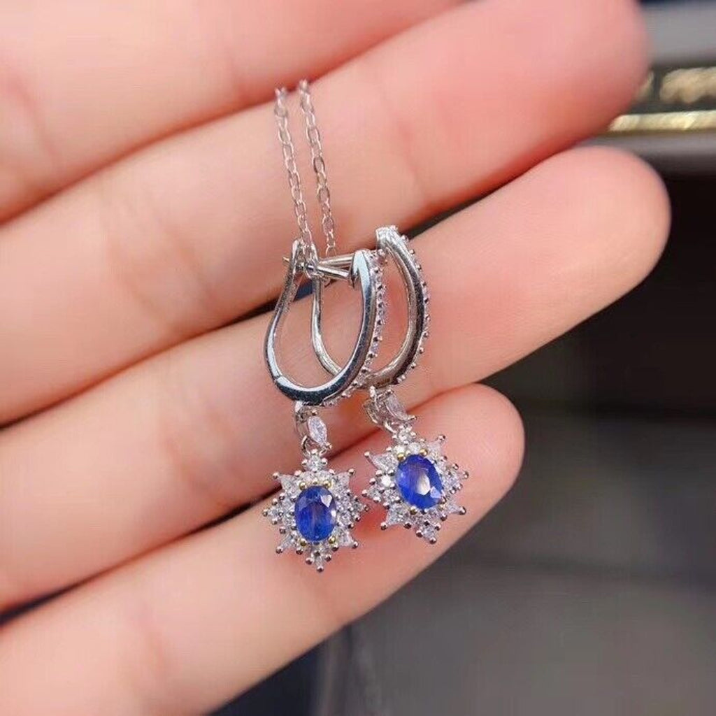 Sapphire Earrings, Natural Sapphire Stud Earrings, Sapphire Stud Earrings, Sterling Silver Sapphire Earrings, Sapphire, Natural Sapphire Earrings, 925 Sterling Silver, Blue Sapphire Earrings, Natural Blue Sapphire Earrings, Natural Blue Sapphire, Blue Sapphire, Bright Blue Sapphire, 925 Sterling Silver, Sapphire Earrings, Dainty, Dainty Stud Earrings, Dainty Sapphire Earrings, Women’s Sapphire Earrings, Anniversary Gift Sapphire, Sapphire September Birthstone, September Birthstone Sapphire
