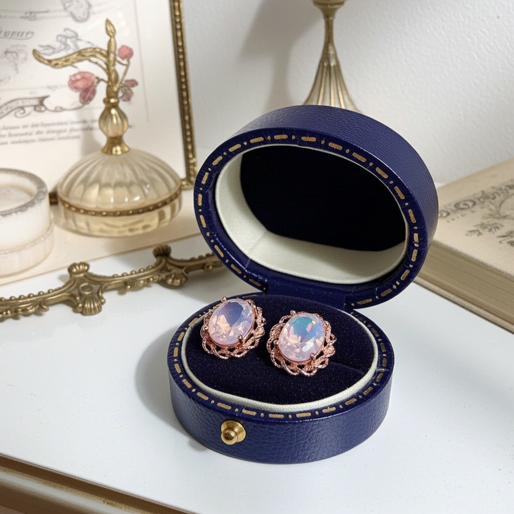 1.5CT Lavender Amethyst Stud Earrings 6x8mm
