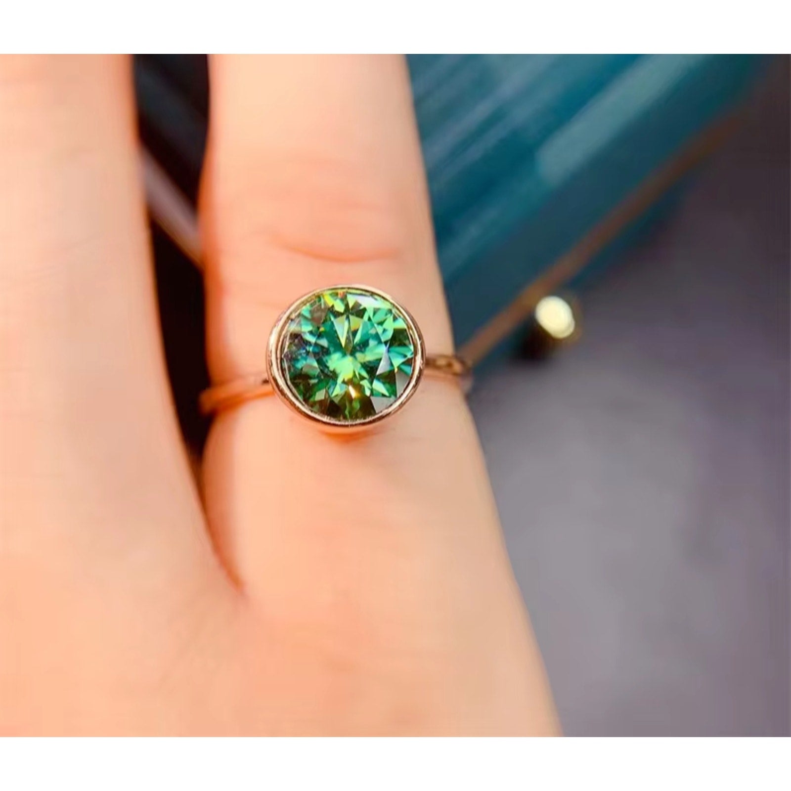 Green Moissanite Ring, 2 Carat Moissanite RIng, Moissanite Ring, Moissanite, VVS1 Miossanite, Gray Moissanite, White Moissanite, Solitaire Moissanite Ring, Round Brilliant Cut Moissanite Ring, Moissanite Ring, Round Brilliant Cut, 5 Carat Moissanite Ring, Moissanite Jewelry