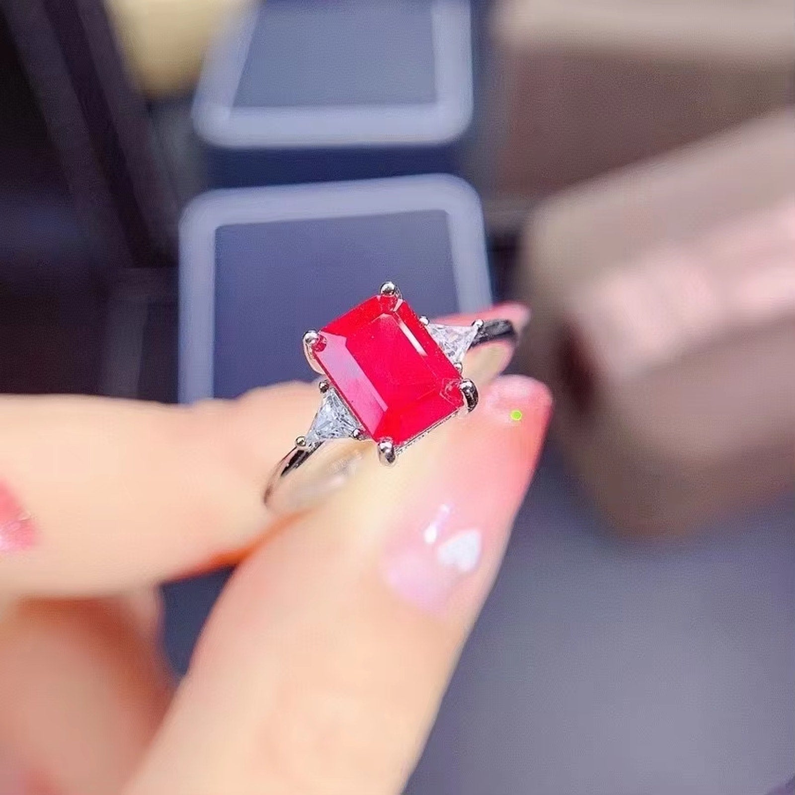 Emerald Cut Ruby Ring, Ruby Ring, Natural Ruby Ring, Sterling Silver Ruby Ring, Ruby Engagement Ring, Ruby Ring, Ruby Band Ring, Natural Ruby, Natural Ruby Ring, Sterling Silver Ruby Ring, Ruby Ring 925 Sterling Silver, Natural Ruby Rings, Ruby Ring For Women, Ruby Engagement Ring, Burma Ruby, Mozambique Ruby, Myanmar Ruby, Mined Ruby, Genuine Ruby, July Birthstone Ruby, Ruby Jewelry, Natural Ruby Jewelry, Ruby Jewelry For Women, Women’s Ruby Ring’s, Burma Ruby Ring