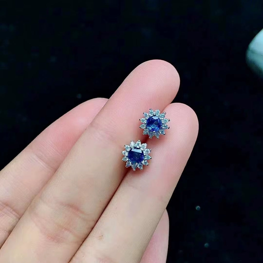 Sapphire Earrings, Natural Sapphire Stud Earrings, Sapphire Stud Earrings, Sterling Silver Sapphire Earrings, Sapphire, Natural Sapphire Earrings, 925 Sterling Silver, Pink Sapphire Earrings, Natural Pink Sapphire Earrings, Natural Pink Sapphire Earrings, Pink Sapphire, Natural Pink Sapphire, 925 Sterling Silver, Sapphire Earrings, Dainty, Dainty Stud Earrings, Dainty Sapphire Earrings, Women’s Sapphire Earrings, Anniversary Gift Sapphire, Sapphire September Birthstone, September Birthstone Sapphire