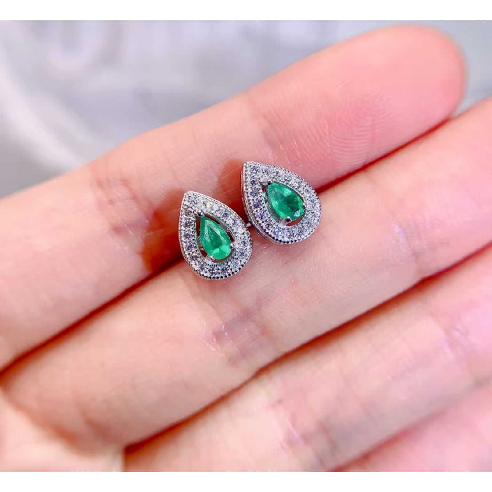 Emerald Earrings, Natural Emerald, Natural Emerald Earrings, Gold Emerald Earrings, Silver Emerald Earrings, Rose Gold Emerald Earrings, Genuine Emerald Earrings, Natural Emerald Jewelry, Emerald Cluster Stud Earrings, Emerald Statement Earrings, Emerald Stud Earrings, Sterling Silver Emerald Earrings, May Birthstone Emerald, Anniversary Gift Emerald, Emerald Jewelry For Women, Gift For Wife Emerald