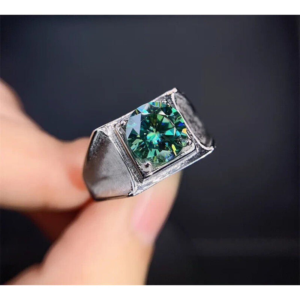 Men's Green Moissanite Ring's, Men's Moissanite Rings, Moissanite, Green Moissanite Ring, 2 Carat Moissanite RIng, Moissanite Ring, Moissanite, VVS1 Miossanite, Gray Moissanite, White Moissanite, Solitaire Moissanite Ring, Round Brilliant Cut Moissanite Ring, Moissanite Ring, Round Brilliant Cut, 5 Carat Moissanite Ring, Moissanite Jewelry