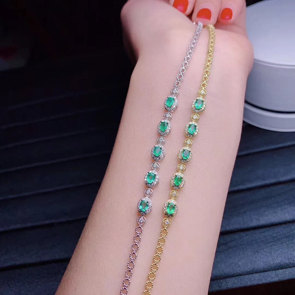 Emerald Tennis Bracelet, Emerald Bracelet, Natural Emerald Bracelet, Natural Emerald, Emerald, Emerald 925 Sterling Silver, Natural Emerald Tennis Bracelet, Emerald Tennis Bracelets, Sterling Silver Emerald Bracelet, 925 Sterling SIlver, Emerald, Colombian Emerald, Natural Mined Emerald, Emerald, Bright Green Emerald, Emerald Jewelry, May Birthstone Emerald, Emerald Birthstone, Emerald Meaning, Genuine Emerald, Real Colombian Emerald, Authentic Emerald, Sterling Silver Emerald Bracelet, Natural Emeralds