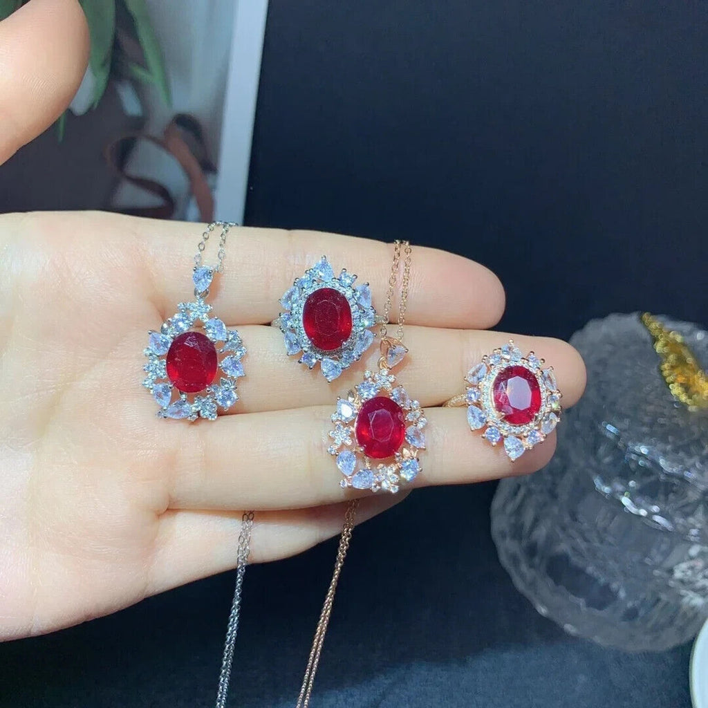 Ruby Ring, Ruby Jewelry Set, Natural Ruby Ring, Ruby Necklace, Natural Ruby Necklace, 25 Sterling Silver, Sterling Silver Ruby Necklace, Natural Ruby Pendant Necklace, Dainty Ruby Necklace, Dainty Ruby Jewelry, Natural Ruby Jewelry, Sterling Silver Ruby Jewelry, Ruby Jewelry For Women, Women's Ruby Necklace, Ruby Necklace, Ruby Choker Necklace, Natural Ruby Chain Necklace, Ruby Choker Necklace, Ruby Pendant Necklace