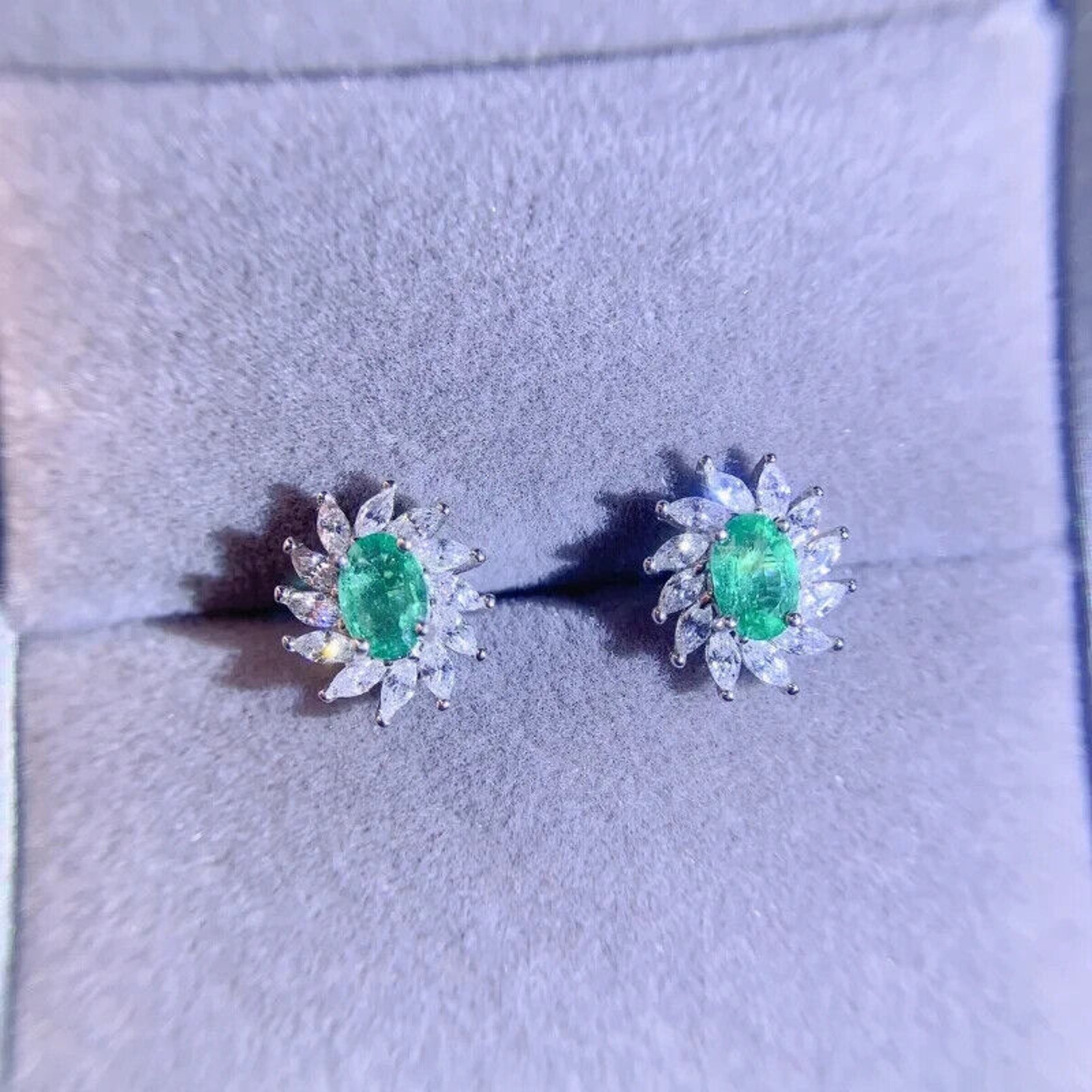 Emerald Earrings, Natural Emerald, Natural Emerald Earrings, Gold Emerald Earrings, Silver Emerald Earrings, Rose Gold Emerald Earrings, Genuine Emerald Earrings, Natural Emerald Jewelry, Emerald Cluster Stud Earrings, Emerald Statement Earrings, Emerald Stud Earrings, Sterling Silver Emerald Earrings, May Birthstone Emerald, Anniversary Gift Emerald, Emerald Jewelry For Women, Gift For Wife Emerald