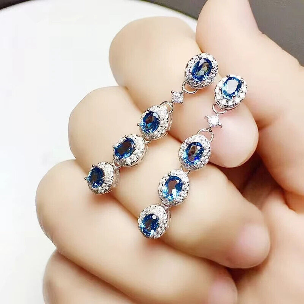 London Blue Topaz Dangle Earrings, Women's London Blue Topaz Earrings, London Blue Topaz Earrings, Women's London Blue Topaz Earrings, London Blue Topaz Jewelry, Natural London Blue Topaz Gemstone Jewelry, Women's London Blue Topaz Earrings, London Blue Topaz, London Blue Topaz Earrings, London Blue Topaz Earrings, Women's London Blue Topaz Jewelry, Sterling Silver London Blue Topaz Jewelry, December Birthstone London Blue Topaz, Platinum Plated London Blue Topaz Earrings