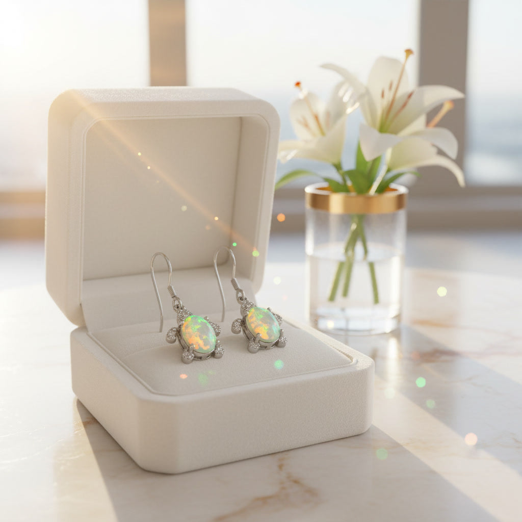 Turtle Opal Earrings, Natural Fire Opal Turtle Dangle Earrings Sterling Silver
