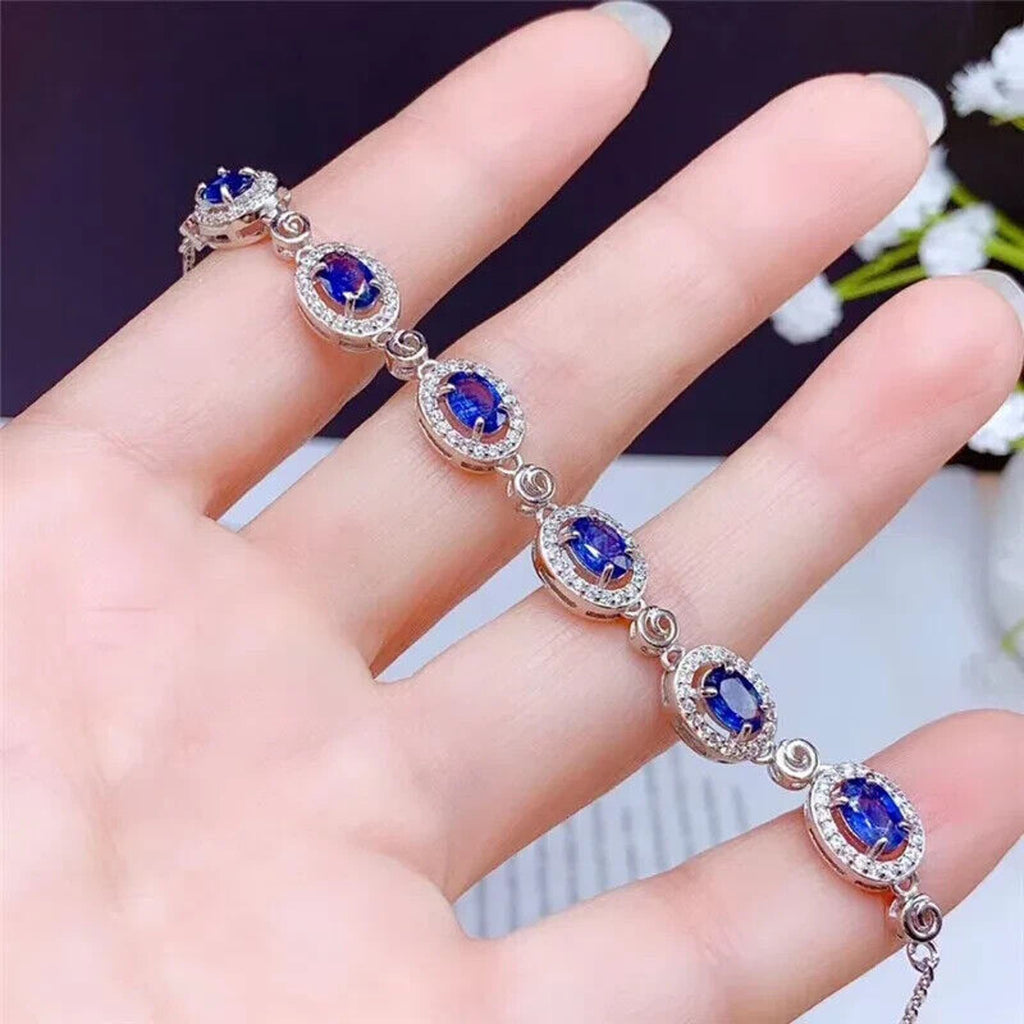 Natural Sapphire Gemstone Bracelet, September Birthstone Sapphire, Sapphire Bracelet, Natural Sapphire Bracelet, Women's Sapphire Tennis Bracelet, Women's Sapphire Bracelet, Sapphire Gemstone Bracelet, Sterling Silver Sapphire Bracelet, Natural Sapphire Jewelry, September Birthstone Sapphire, Blue Sapphire Bracelet, Blue Sapphire Bracelet, Women's Sapphire Jewelry, September Birthstone Jewelry, September Birthstone, Sapphire Meaning, Sapphire Metaphysical Properties, Bright Blue Sapphire