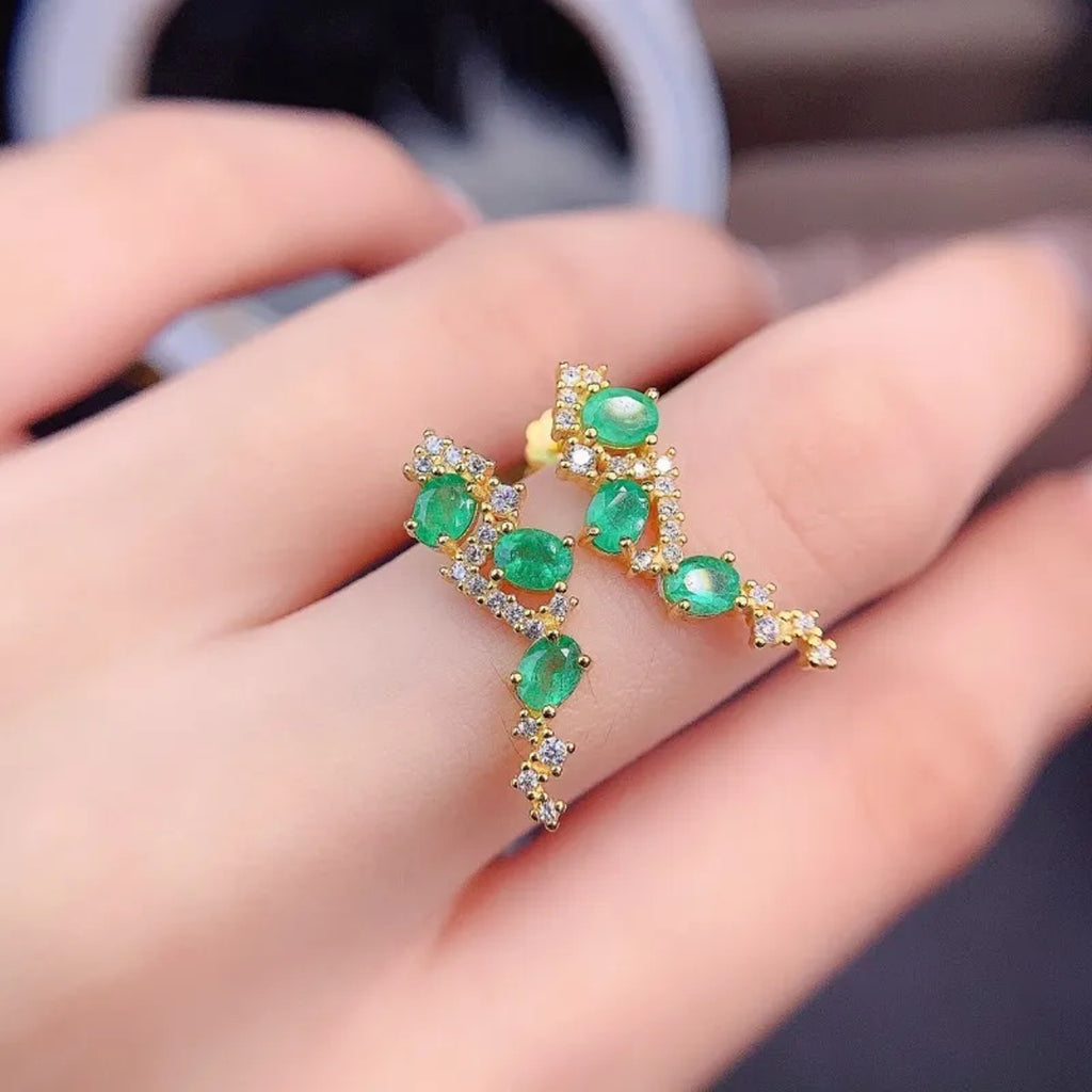 Natural Emerald Earrings, Emerald Earrings, Emerald Stud Earrings, 925 Sterling Silver, Natural Emeralds, Natural Emerald, Sterling Silver Emerald Earrings, Oval Cut Emerald Stud Earrings, Emerald Stud Earrings 925 Sterling Silver, 925 Sterling Silver Emerald Earrings, Natural Emerald Studs, Emerald Studs, Emerald Stud Earrings, Emerald Earrings For Women, Anniversary Gift, May Birthstone Emerald, Emerald Jewelry, Colombian Emerald, Mined Emerald, Genuine Emerald, Emerald with Certificate, Emerald Meaning