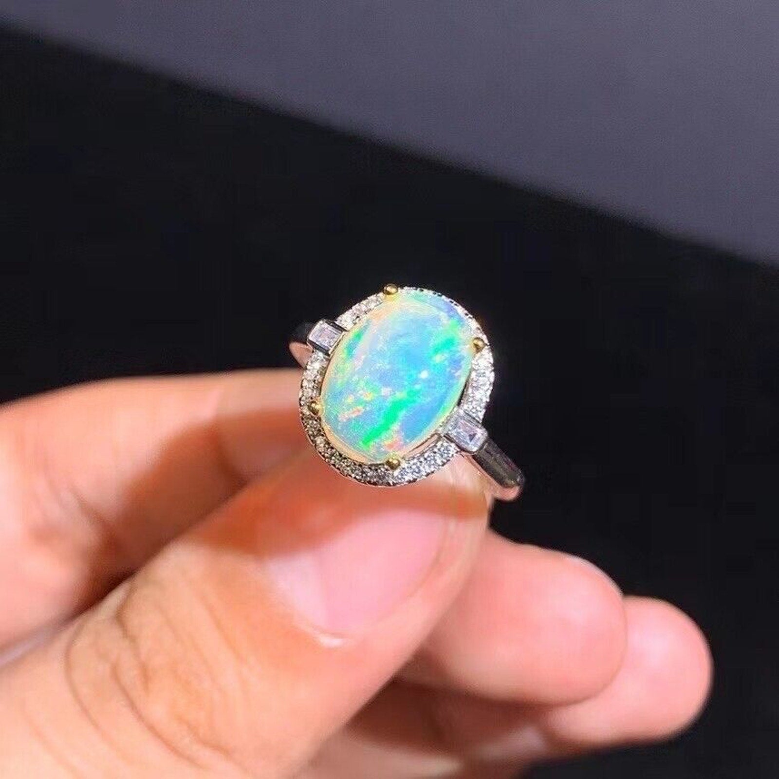 Natural Opal Ring, Opal Ring, Colorful Opal Ring, Fire Opal Ring, Australian Opal Ring, Opal Gemstone Ring, October Birthstone Opal, Large Opal Ring, Women’s Opal Rings, 925 Sterling Silver Opal Ring, Opal, Natural Opal, Opal Gemstone, White Opal, Fire Opal, Natural Opal, Genuine Opal, Mined Opal, Opal with Flash, Opal with Fire, Color Play, Play of Color, Colorful Opal, Opal Rings, Natural Opal Rings, Sterling Silver Opal Rings