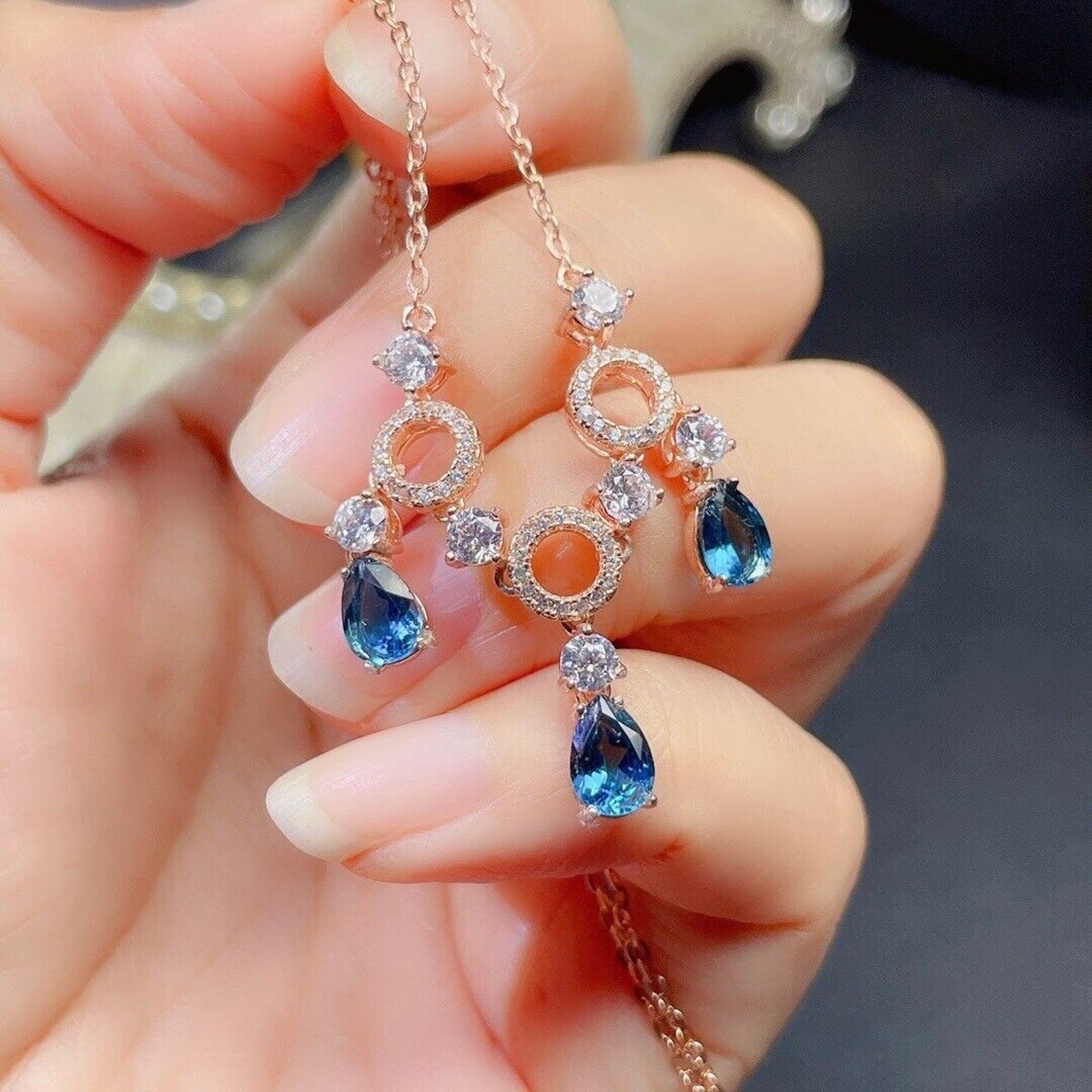 London Blue Topaz Statement Necklace, London Blue Topaz Gemstone Jewelry, London Blue Topaz Necklace, London Blue Topaz Gemstone, December Birthstone London Blue Topaz, London Blue Topaz Pendant, December Birthstone Jewelry, Women's London Blue Topaz Pendant, Natural London Blue Topaz Pendant, Natural London Blue Topaz Gemstone, Natural London Blue Topaz Necklace, Genuine London Blue Topaz, London Blue Topaz Jewelry, London Blue Topaz Y Drop Necklace, London Blue Topaz Charm Necklace