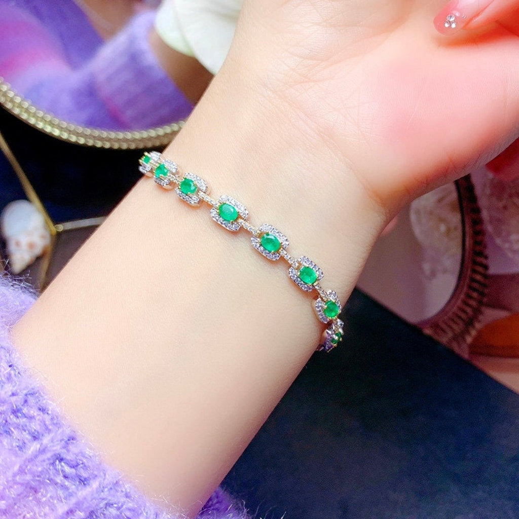 Emerald Tennis Bracelet, Emerald Bracelet, Natural Emerald Bracelet, Natural Emerald, Emerald, Emerald 925 Sterling Silver, Natural Emerald Tennis Bracelet, Emerald Tennis Bracelets, Sterling Silver Emerald Bracelet, 925 Sterling SIlver, Emerald, Colombian Emerald, Natural Mined Emerald, Emerald, Bright Green Emerald, Emerald Jewelry, May Birthstone Emerald, Emerald Birthstone, Emerald Meaning, Genuine Emerald, Real Colombian Emerald, Authentic Emerald, Sterling Silver Emerald Bracelet, Natural Emeralds