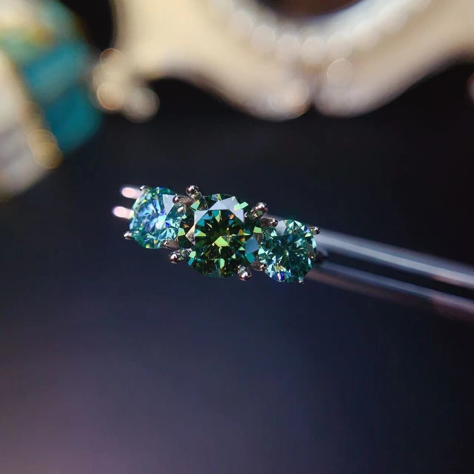 Green Moissanite, Green Moissanite Ring, Green Moissanite Rings, Moissanite, Green Moissanite Ring, 2 Carat Moissanite RIng, Moissanite Ring, Moissanite, VVS1 Miossanite, Gray Moissanite, White Moissanite, Solitaire Moissanite Ring, Round Brilliant Cut Moissanite Ring, Moissanite Ring, Round Brilliant Cut, 5 Carat Moissanite Ring, Moissanite Jewelry