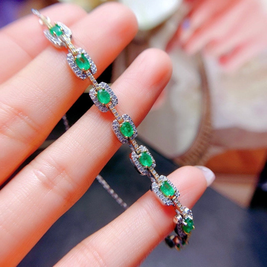 Emerald Tennis Bracelet, Emerald Bracelet, Natural Emerald Bracelet, Natural Emerald, Emerald, Emerald 925 Sterling Silver, Natural Emerald Tennis Bracelet, Emerald Tennis Bracelets, Sterling Silver Emerald Bracelet, 925 Sterling SIlver, Emerald, Colombian Emerald, Natural Mined Emerald, Emerald, Bright Green Emerald, Emerald Jewelry, May Birthstone Emerald, Emerald Birthstone, Emerald Meaning, Genuine Emerald, Real Colombian Emerald, Authentic Emerald, Sterling Silver Emerald Bracelet, Natural Emeralds