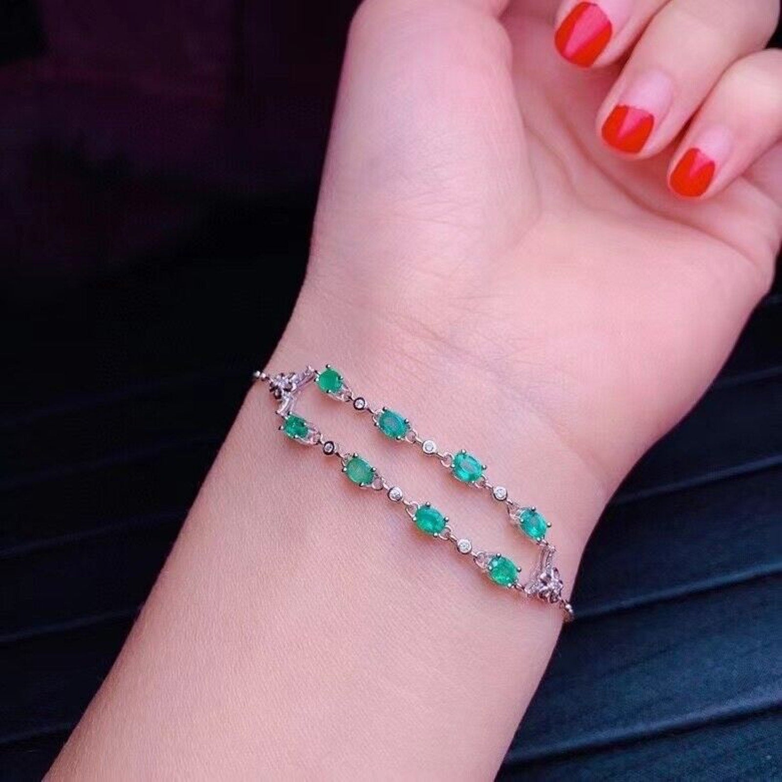 Emerald Tennis Bracelet, Emerald Bracelet, Natural Emerald Bracelet, Natural Emerald, Emerald, Emerald 925 Sterling Silver, Natural Emerald Tennis Bracelet, Emerald Tennis Bracelets, Sterling Silver Emerald Bracelet, 925 Sterling SIlver, Emerald, Colombian Emerald, Natural Mined Emerald, Emerald, Bright Green Emerald, Emerald Jewelry, May Birthstone Emerald, Emerald Birthstone, Emerald Meaning, Genuine Emerald, Real Colombian Emerald, Authentic Emerald, Sterling Silver Emerald Bracelet, Natural Emeralds