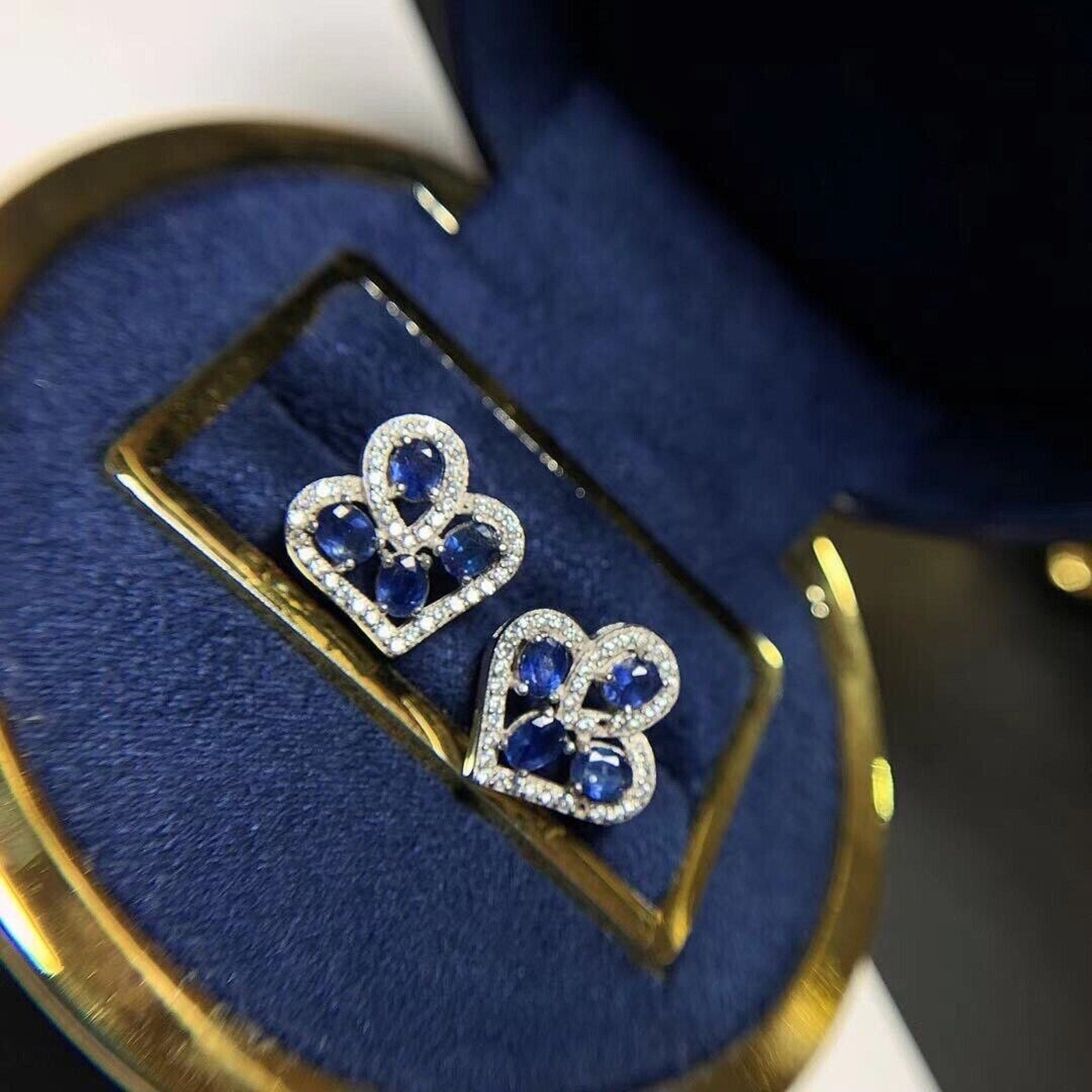 Sapphire Earrings, Natural Sapphire Stud Earrings, Sapphire Stud Earrings, Sterling Silver Sapphire Earrings, Sapphire, Natural Sapphire Earrings, 925 Sterling Silver, Blue Sapphire Earrings, Natural Blue Sapphire Earrings, Natural Blue Sapphire, Blue Sapphire, Bright Blue Sapphire, 925 Sterling Silver, Sapphire Earrings, Dainty, Dainty Stud Earrings, Dainty Sapphire Earrings, Women’s Sapphire Earrings, Anniversary Gift Sapphire, Sapphire September Birthstone, September Birthstone Sapphire