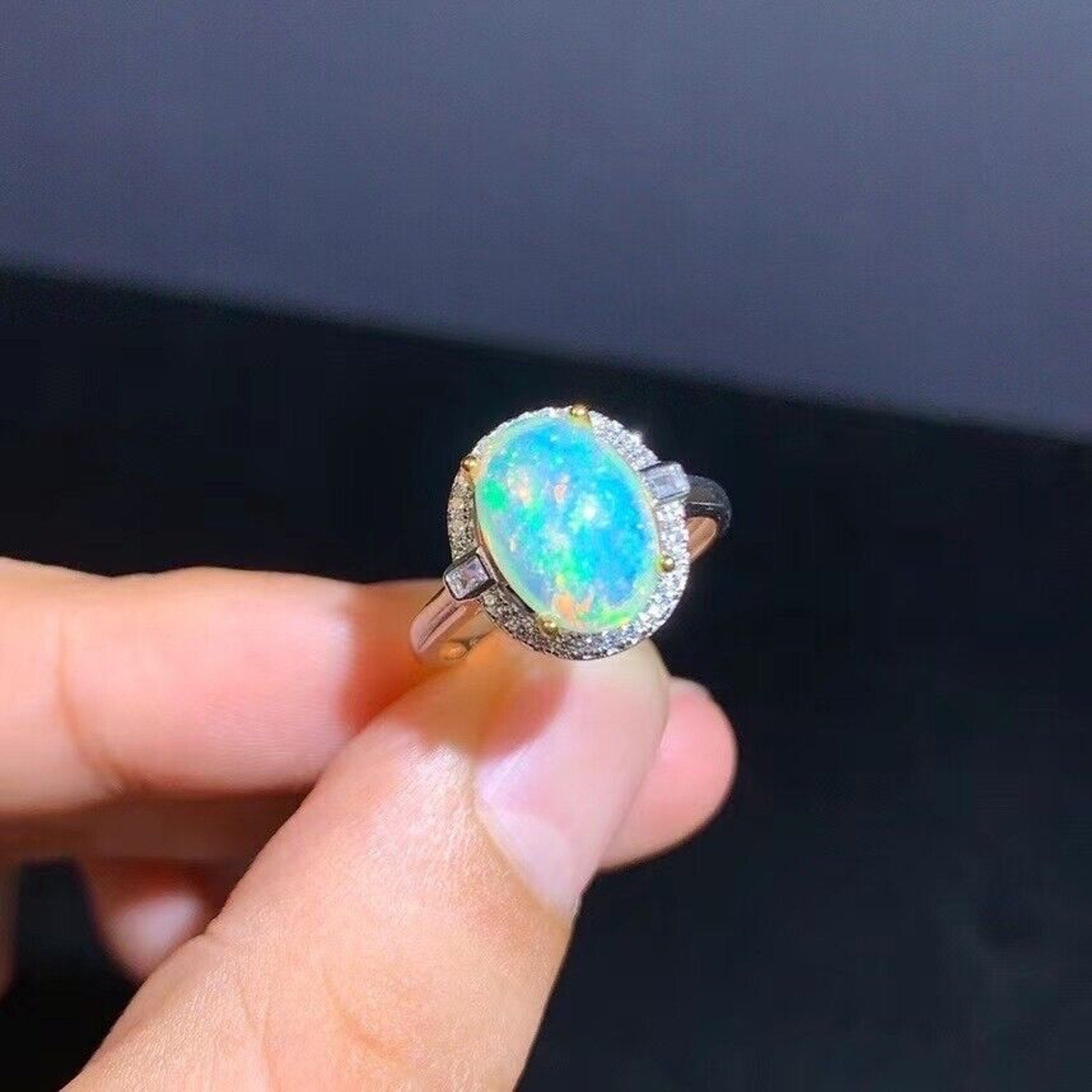 Natural Opal Ring, Opal Ring, Colorful Opal Ring, Fire Opal Ring, Australian Opal Ring, Opal Gemstone Ring, October Birthstone Opal, Large Opal Ring, Women’s Opal Rings, 925 Sterling Silver Opal Ring, Opal, Natural Opal, Opal Gemstone, White Opal, Fire Opal, Natural Opal, Genuine Opal, Mined Opal, Opal with Flash, Opal with Fire, Color Play, Play of Color, Colorful Opal, Opal Rings, Natural Opal Rings, Sterling Silver Opal Rings